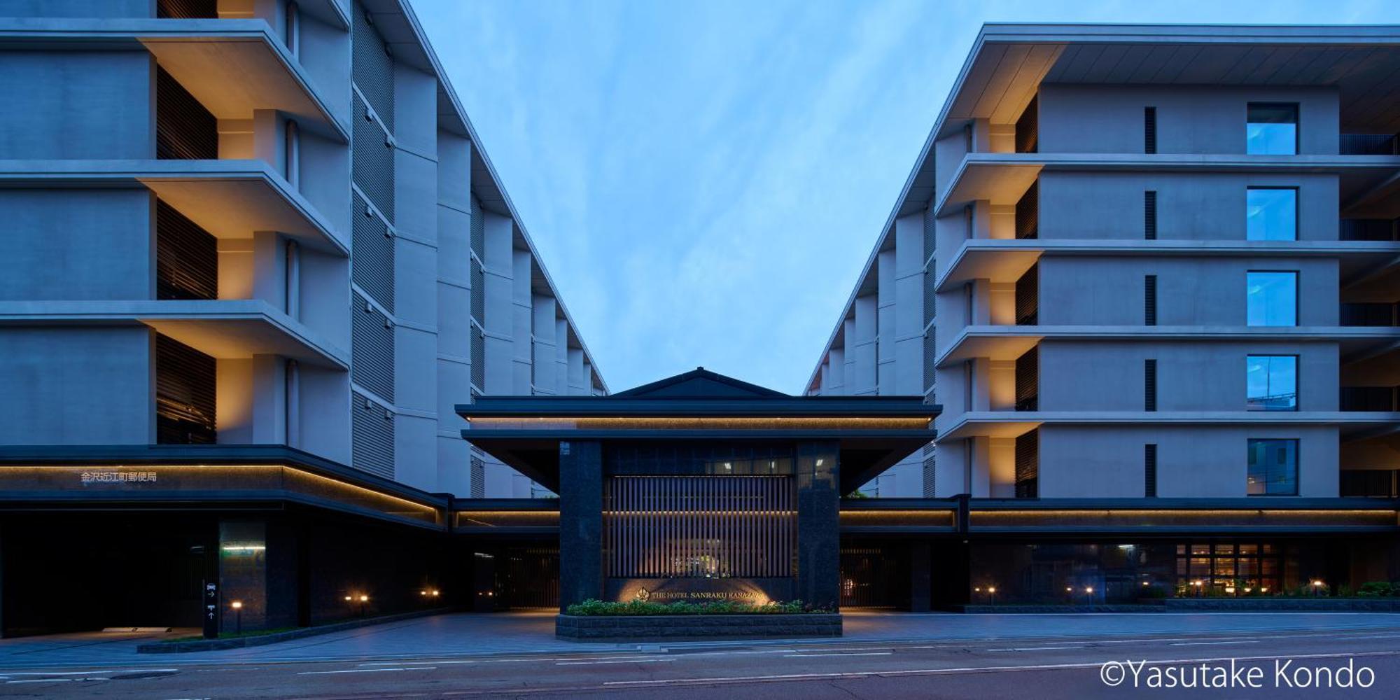 The Hotel Sanraku Kanazawa 21Th December 2022 Open Exterior foto The hotel's entrance